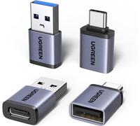 SUBZONAL-Adaptateur USB C vers USB A OTG 10Gbps Lot de 4 Adaptateur Type A vers Type C Charge Rapide Data Sync Compatible avec iPhone 17 Pro Max Air MacBook Air iPad Galaxy S25