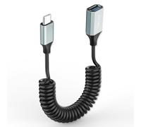 SUBZONAL-Adaptateur USB C vers USB OTG Convertisseur spiralé Câble USB Type C mâle vers USB 3.0 femelle Câble OTG USB C vers USB A 5Gbps compatible avec Smartphone,Tablettes,Clé USB 3.28Ft