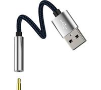SUBZONAL-Adaptateur USB mâle vers prise audio femelle 3,5 mm pour casque, microphone, câble auxiliaire, PC de voiture, convertisseur externe pour iPhone, ordinateur portable, casque de bureau