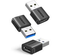 SUBZONAL-Adaptateur USB vers USB C 3.2 10Gbps Lot de 3 Convertisseur Type C Femelle vers Type A Mâle Charge Rapide Data Sync Compatible avec iPhone 16 15 14 13 Plus Pro Max MacBook iPad Air Galaxy S2