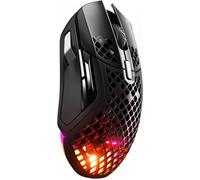 SUBZONAL-Aerox 5 Wireless - Souris gaming perforée RGB - Design ultra-léger et étanche - 9 boutons - Bluetooth/2.4 GHz - Capteur optique TrueMove Air 18K DPI