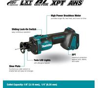 SUBZONAL-Affleureuse sans fil pour plâtre 18V (Produit seul) - MAKITA DCO181Z