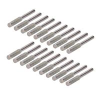 SUBZONAL-Affûteur de Tronçonneuse Diamant 20 Pièces, Diamant Tronçonneuse Affûteuse Bavure Pierre à Aiguiser pour Tronçonneuses Lime à Pierre pour Scie à Chaîne Tronçonneuses (Argent)