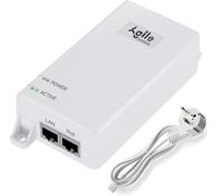 SUBZONAL-AgilePoElink 10 Gigabit PoE Injecteur 60W IEEE802.3af/AF/BT PoE (15.4W) POE + (30W) ou POE ++ (60W) POE Alimentation Adaptateur de l'injecteur pour IP Camera/Point d'accès/téléphone IP