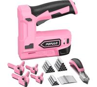 Subzonal-Agrafeuse Électrique 2-En-1 Sans Fil 4 V Lithium-Ion Avec Charge Usb-C ¿ Inclut Arrache-Clou, Agrafes Et Clous Pour Tapisserie, Clips, Réparation De Meubles, Moquette Et Bricolage Maison, Ro