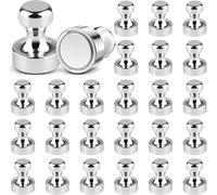 Subzonal-Aiqinu 24 Pièces Aimants Puissants 16x20 Mm, Aimant Frigo, Aimant Neodyme, Magnet Frigo, Aimants Tableau Magnétique, Aimant Puissant Pour Tableau Blanc
