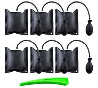 Subzonal-Air Wedge Pump, 6 Pièces Air Wedge Coussin Gonflable Avec Outils De Coin, Coussin D'air De Levage, Coussin De Montage Gonflable, Coussin De Levage Pour L'installation De Portes Et Fenêtres
