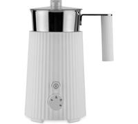 Subzonal-Alessi Plissé Mdl13 W - Machine À Cappuccino Multifonction À Induction, En Résine Thermoplastique, Carafe En Acier Inoxydable 18/10, Fiche Européenne 600 W, 35 Cl, Blanc