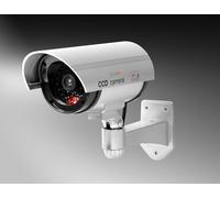 SUBZONAL-Allemagne outdoor Caméra de sécurité dôme factice CCD Cam Intérieur Réaliste Fausse Surveillance CCTV 1080p Rouge Clignotant LED Objectif Factice et Câble TX-18