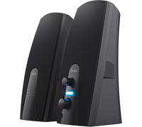 SUBZONAL-Almo Enceinte PC 2.0,10 Watt (5W RMS), Alimentation USB, Aux Jack 3,5 mm, Enceintes Stéréo, Haut-Parleur pour PC, Ordinateur, Ordinateur Portable - Noir