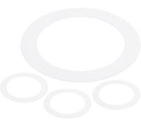 SUBZONAL-Anneaux pour Spot Encastrable ID 3,58"" x OD 4,92"", 4 Pièces d'Anneaux pour Spot Encastrable en Métal pour Couvrir les Luminaires Encastrés au Plafond, LED, Blanc