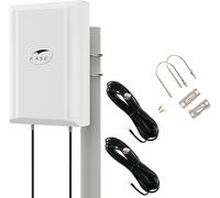 SUBZONAL-Antenne 4G 5G LTE Mimo Exterieur Directionnelle 696-2700 MHz 3300-3800 MHz Gain Élevé Jusqu'à 12dBi Compatible pour Routeurs connecteur N-SMA Adaptateur TS9, Câble 10 Mètres - Model V3