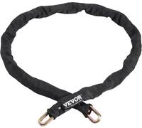 Subzonal-Antivol De Chaîne De Vélo, 1,8 M, Antivol De Sécurité Pour Vélo, En Acier Métallique Robuste, Antivol De Haute Sécurité, Pour Bicyclette, Moto, Scooter, Porte, Clôture, Portail, 9,5 Mm, Noir