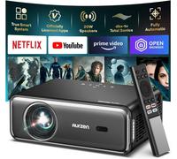 SUBZONAL-App Intégrée Videoprojecteur 4K Supportée Dolby Audio&Netflix 2025 Upgraded Portable Projecteur Video WiFi Bluetooth, Haut-Parleurs 20W, Auto-Focus 1080P avec iOS/Android/Laptop/PS5