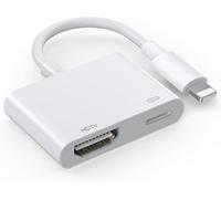 SUBZONAL-Apple MFi Certified Adaptateur HDMI pour iPhone 1080P Lightning HDMI AV Numérique Adaptateur iPhone HD-MI pour TV/Projecteur/Moniteur/iPad/iPhone14-11 XS, sans Objet pour Netflix