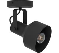 Subzonal-Applique Murale Intérieure Casibare, Luminaire D'intérieur En Métal Noir, Lampe De Salon Et De Chambre À Coucher, Spot Avec Douille E27