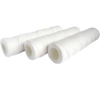 SUBZONAL-AQUAWATER - 105004 - Lot de 3 cartouches filtrante anti-sédiments bobinée 20 microns - Taille standard 10"", pour filtrer les impuretés de l'eau du réfrigirateur - Durée : 6 mois - Fabriqué e