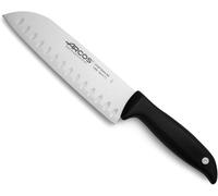 Subzonal-Arcos Couteau Santoku En Acier Nitrum 180 Mm ¿ Poignée En Polypropylène, Conception Innovante Pour Une Utilisation Quotidienne ¿ Noir, Série Menorca