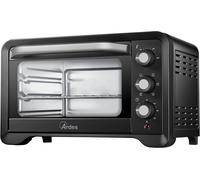 SUBZONAL-ARDES - AR6222PB Four électrique ventilé Capacité de 22 litres avec lumière interne 6 fonctions de cuisson Minuterie Double vitrage avec accessoires MAGNUS, Noir