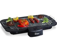 SUBZONAL-ARDES - Barbecue électrique portable sans fumée de 2200 W Grill électrique portable pour balcon - Barbecue d¿intérieur ou extérieur - Couleur noire Modèle AR1B01, Noir