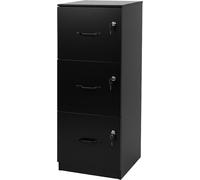 SUBZONAL-Armoire à dossiers Suspendus, 3 tiroirs verrouillables, 103×40×40 cm, Noir