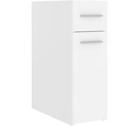 SUBZONAL-Armoire d'Apothicaire Meuble de Rangement Armoire de Rangement Salon Salle de Séjour Maison Intérieur Blanc 20x45,5x60 cm Aggloméré