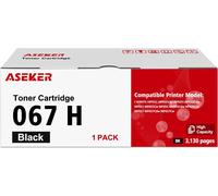 SUBZONAL-ASEKER 067H 067 H Compatible Toner Cartouche 3130 Pages pour Canon i-SENSYS LBP631 LBP631Cw LBP633 LBP633Cdw MF651 MF651Cw MF655 MF655Cdw MF657 MF657Cdw Imprimante (Noir 5106C002)