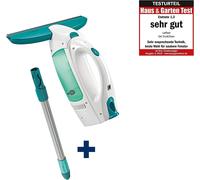 SUBZONAL-Aspirateur à vitres Dry et Clean, lave vitre électrique utilisable à 360 degrés et manche 43 cm, set nettoyage pour toutes les surfaces lisses