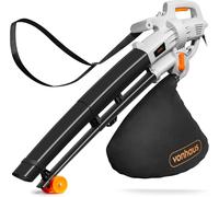 SUBZONAL-Aspirateur Souffleur de Feuilles 3 000 W - Aspirateur Ramasse Feuilles Filaire, Nettoie Les Jardins, Gouttières, Allées, etc. - Bandoulière, roulettes, 35L Collection Sac