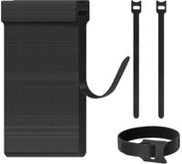 SUBZONAL-Attache Câble 100pcs, Bande Attaches de Câble 200×11mm, Réutilisable Attache Sangle, Sangle Scratch de Câble, Bande Double Face - Noir
