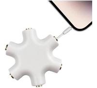 SUBZONAL-Audio Splitter - Connecteur stéréo jack de 3,5 mm, appareils de câbles adaptateur pour partager des écouteurs Écouteurs compacts pour téléphone, PC, ordinateur portable, hommes, femmes, ca