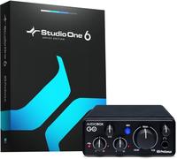 SUBZONAL-AudioBox GO, Interface Audio USB-C, Pour Production Musicale avec Logiciel d'Enregistrement Studio One, Tutoriels Musicaux, Échantillons Sonores et Instruments Virtuels