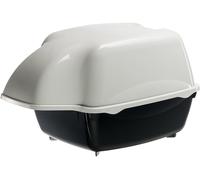 Subzonal-Bac Litiere Pour Chat, Maison De Toilette Pour Chat, Pour L'extérieur, Résistant À La Pluie, 43,5 X 73,5 Xh 41 Cm, Cosmic Outdoor Grand Bac À Litière Pour Chat, Noir