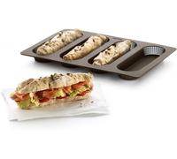 Subzonal-Baguette Moule Silicone Marron 29,2 X 20,3 X 2 Cm Set De 4