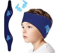 Subzonal-Bandeau De Natation Enfant, Bandeau Élastique Avec Avec Bouchons D'oreille De Protection Pour La Natation Et Autres Sports Nautiques (Bleu Marine-1, L)