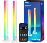 Subzonal-Barre Led Rgbic, Double Perles Lumineuses Et 38cm Rétroéclairage Tv Wifi Barre, Plusieurs Options De Placement, Pour Tv 45-70 Pouces, Fonctionne Avec Alexa Et Google Assistant, Couleur Blanc