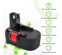 SUBZONAL-Batterie de rechange 18 V pour Bosch 2607335277 2607335278 2607335535 2607335536 2607335680 2607335695 2607335713 BAT025 BAT160 BAT180. 13618, 1644K, 3860CK, 52318, PSB 18, VE-2, GSB 18