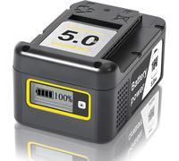 SUBZONAL-Batterie de rechange 5.0 pour kit de batterie 18 V compatible avec le kit de démarrage Kärcher 18 V 18/50, batterie 18 V/5,0 Ah pour tous les appareils de la plate-forme d'alimentation de ba