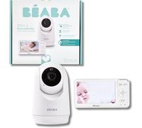 Subzonal-Béaba, Babyphone Camera Zen Plus 2 ¿ Caméra Rotative 360°, Écran 5 Pouces Hd, Vision Nocturne, Talkie-Walkie, Thermomètre, 8 Berceuses, Portée 300m, Autonomie 20h, 4 Caméras Connectables, Bl
