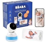 Subzonal-Béaba, Babyphone Écoute Bébé Vidéo, Écran Hd 720p, Caméra 360°, Vision Nocturne, Appli Mobile, Veilleuse Multicolore, Talkie Walkie, Berceuses, Thermomètre Et Contrôle Humidité, Zen Night Li