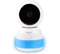 Subzonal-Beaba Caméra Vidéo Bébé Supplémentaire Rotation 360° Application Mobile Vision Nocturne Veilleuse Multicolore Talkie-Walkie Berceuses Contrôle Température Et Humidité Veilleuse Zen Blanc