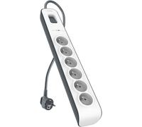 SUBZONAL-Belkin Parafoudre 6 prises, 650 Joules, cordon 2 m Blanc