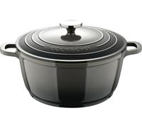 Subzonal-Bergner Excalibur Grey - Cancerol Avec 28 Cm Couvercle - Aluminium Fondu - Crème Intérieure Catting - Couleur Grise - Point D'induction - Punto Induction - Acier Inoxydable