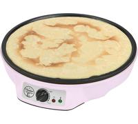 SUBZONAL-Bestron crêpière electrique, machine a Crepe pour crêpes de Ø 30 cm, y compris distributeur de pâte & spatule à crêpes, avec revêtement antiadhésif, 1000 watts, couleur: Rose