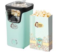 SUBZONAL-Bestron machine a pop corn, popcorn machine avec technologie d'air chaud, inclut 10 sacs à popcorn & une tasse à mesurer intégrée, Collection Sweet Dreams, Couleur: Vert