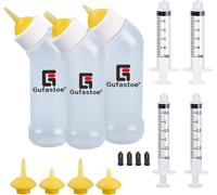 Subzonal-Biberon Chaton Bouteilles Pour Kit D'allaitement, Biberon Avec Mamelon D'alimentation Et Seringues Pour Toutes Les Races De Chiots, Chatons Et Autres Animaux, Yellow