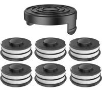 SUBZONAL-Bobine de fil de rechange 3405685 pour coupe-bordure Einhell GC-ET 4530 (6 bobines de fil + 1 couvercle de débroussailleuse)