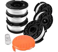 SUBZONAL-Bobine Fil Coupe Bordure pour Black et Decker Coupe-Bordures, 6 Bobine de Fil Debroussailleuse avec 1 Couvercle de Bobine et 1 Ressort