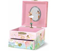 Subzonal-Boîte À Bijoux Musicale Ballerine Pour Filles - Boîte À Musique Danseuse Étoile Avec Miroir, Cadeau De Ballet Pour Petites Filles, Boîte À Bijoux, Cadeau D'anniversaire Pour Enfants, 3-10 An