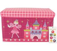 SUBZONAL-Boite Rangement Jouet Enfant 63 L charge max. 80 Kg Bac a Jouet Enfant Boîte de Rangement Enfant Caisse Rangement Jouets Casier de Rangement Enfant Chambre Bac de Rangement Enfant